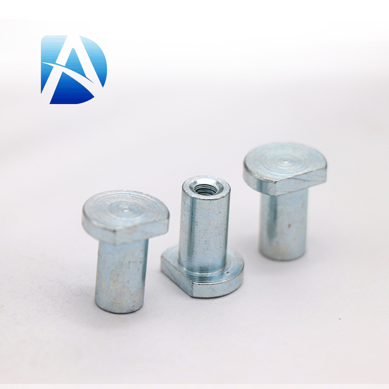 Carbon steel rivet shaped nut M6 galvanized zinc plated