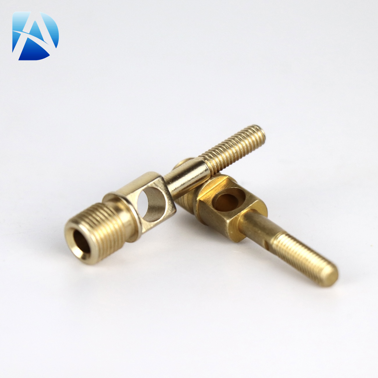 Precision CNC Machined Brass String Ball Head Screw with Threaded Hole for Custom Applications