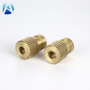 CNC Machined Brass Knurled Insert Nut M4 M5 M6 Thread