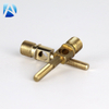 Precision CNC Machined Brass String Ball Head Screw with Threaded Hole for Custom Applications