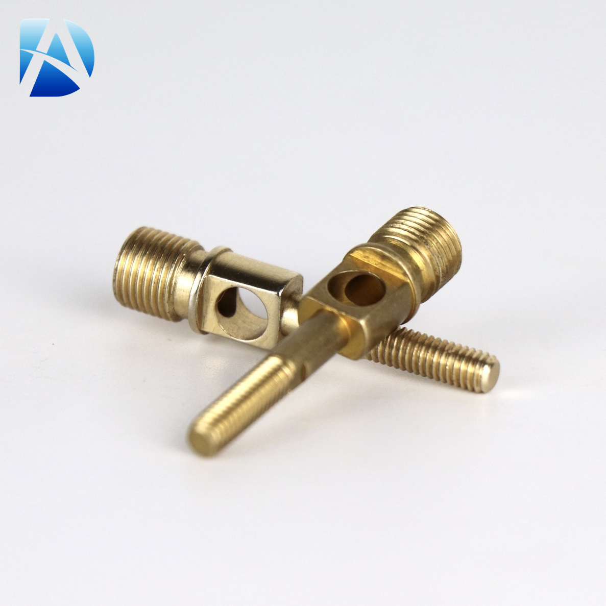 Precision CNC Machined Brass String Ball Head Screw with Threaded Hole for Custom Applications