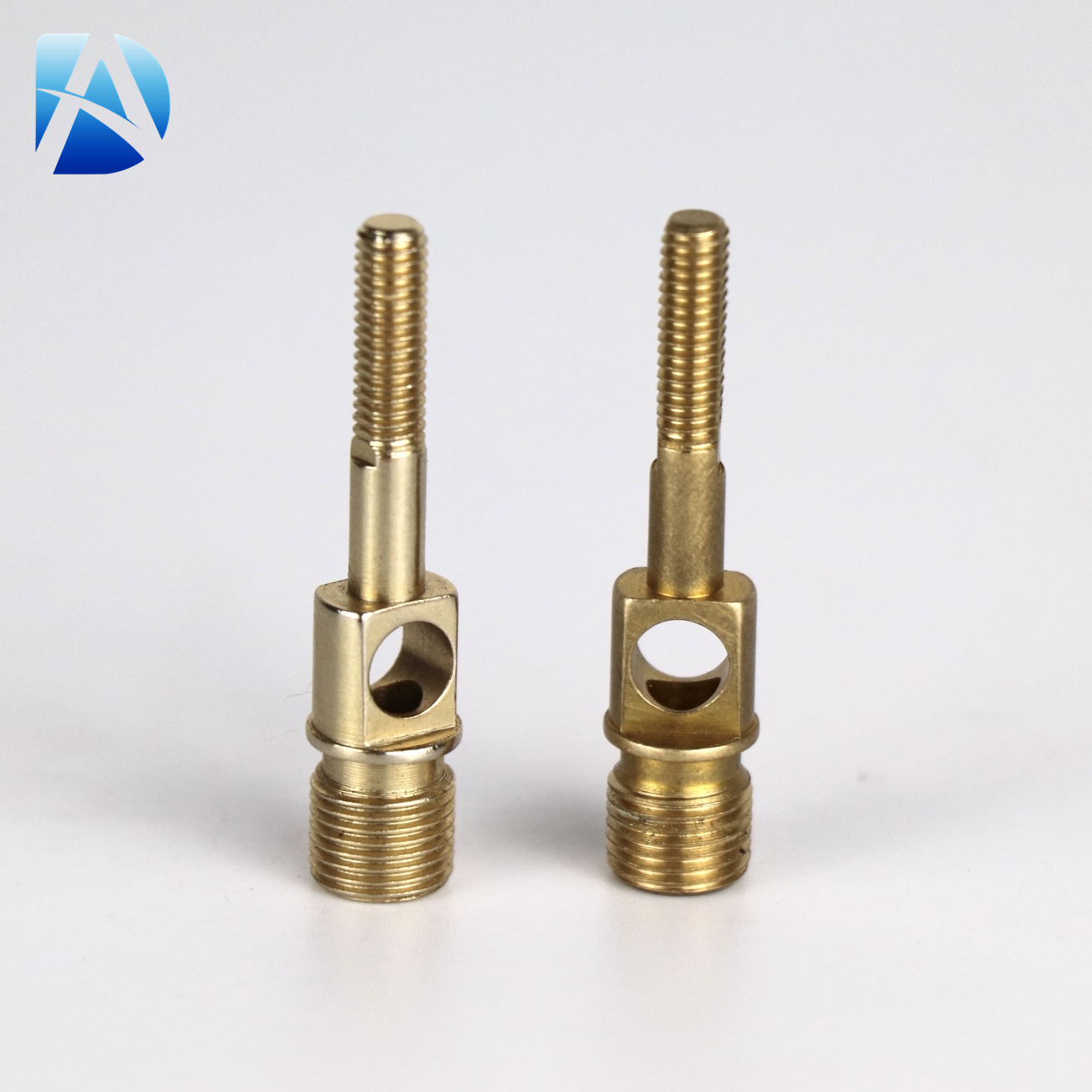 Precision CNC Machined Brass String Ball Head Screw with Threaded Hole for Custom Applications